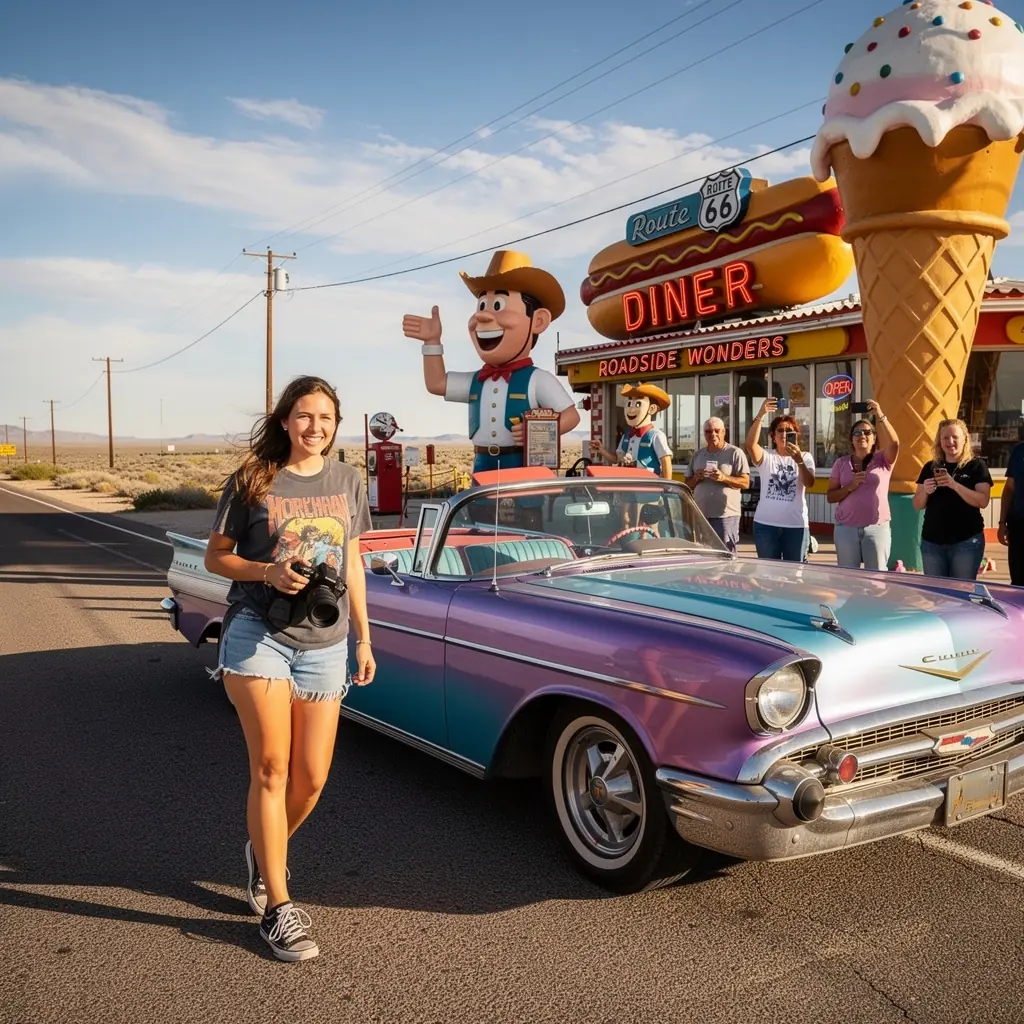Группа туристов, наслаждающихся видом на знаменитый национальный парк.